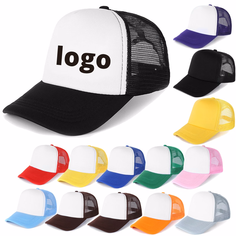 Custom Adjustable Polyester Mesh Baseball Cap