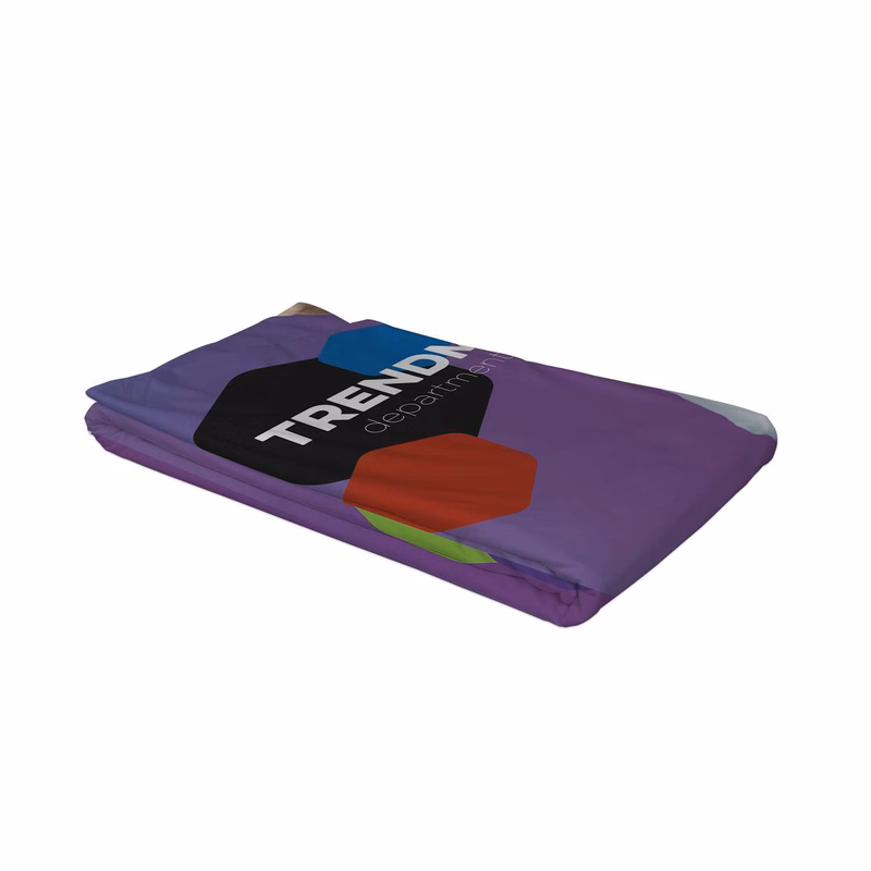 8' Curved Splash Floor Display Face Graphic Panel (Block-Out Fabric)