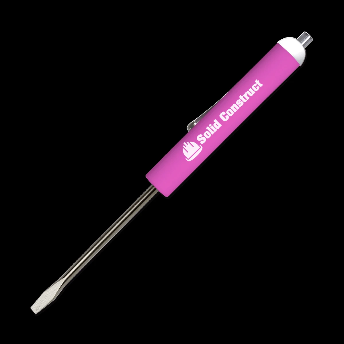 Pocket Screwdriver 1/8" Flat Tip Blade + Magnet Top 1