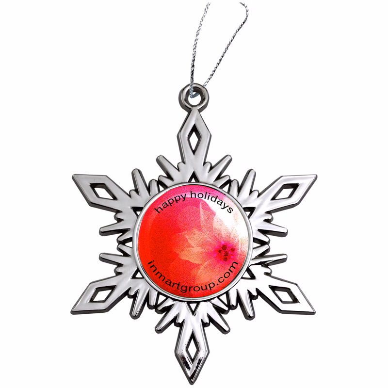 Nickel Snowflake Holiday Ornament