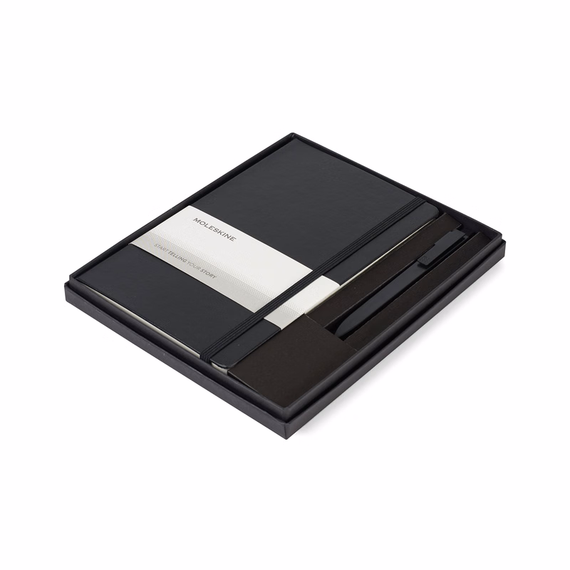 Moleskine® Large Notebook and GO Pen Gift Set