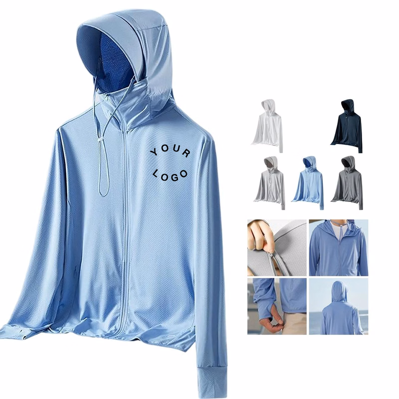 Polyester Hooded Jacket with UPF 50 Plus Protection