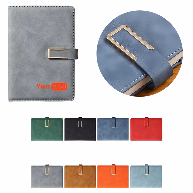 Business Soft Leather Magnetic Closure Notebook