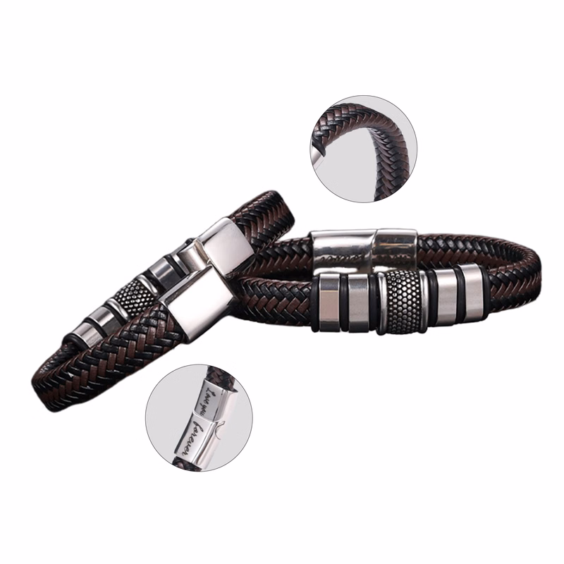 Dotted Stainless Steel Bracelet