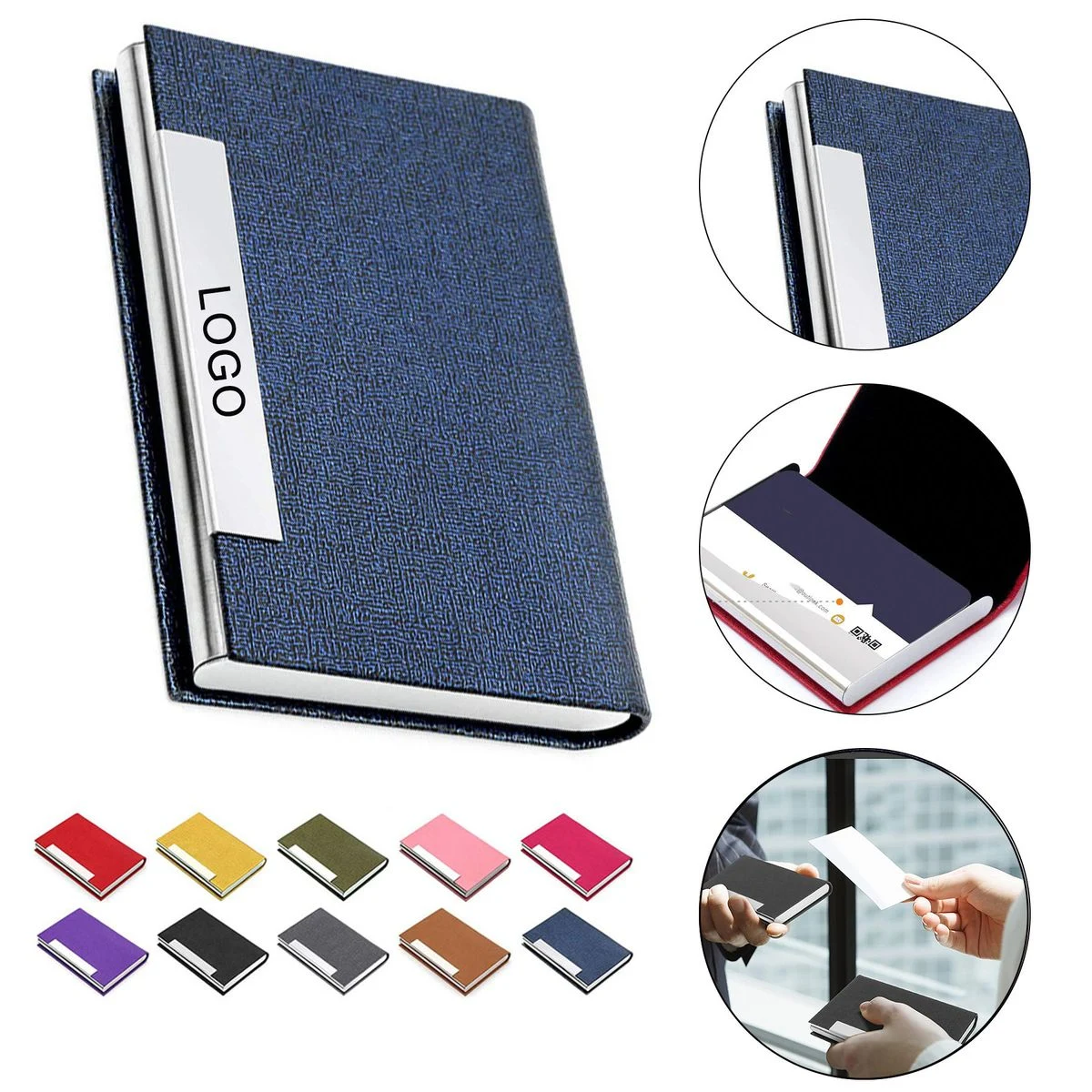 PU Leather Business Card Holder 1