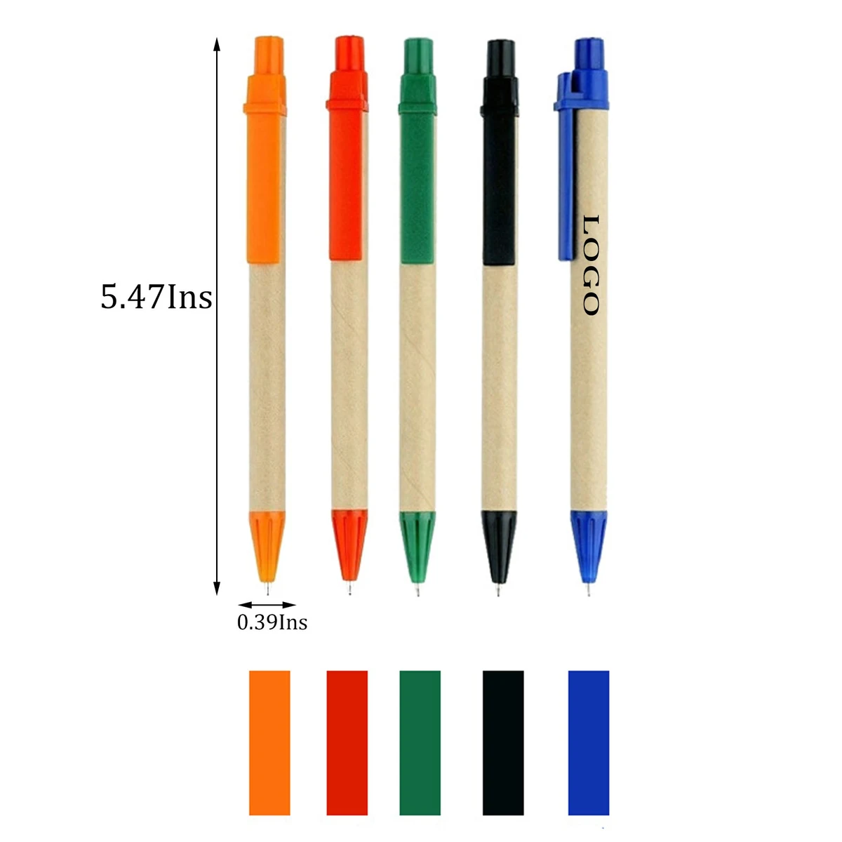 Environmental Friendly Kraft Paper Tube Pen 1