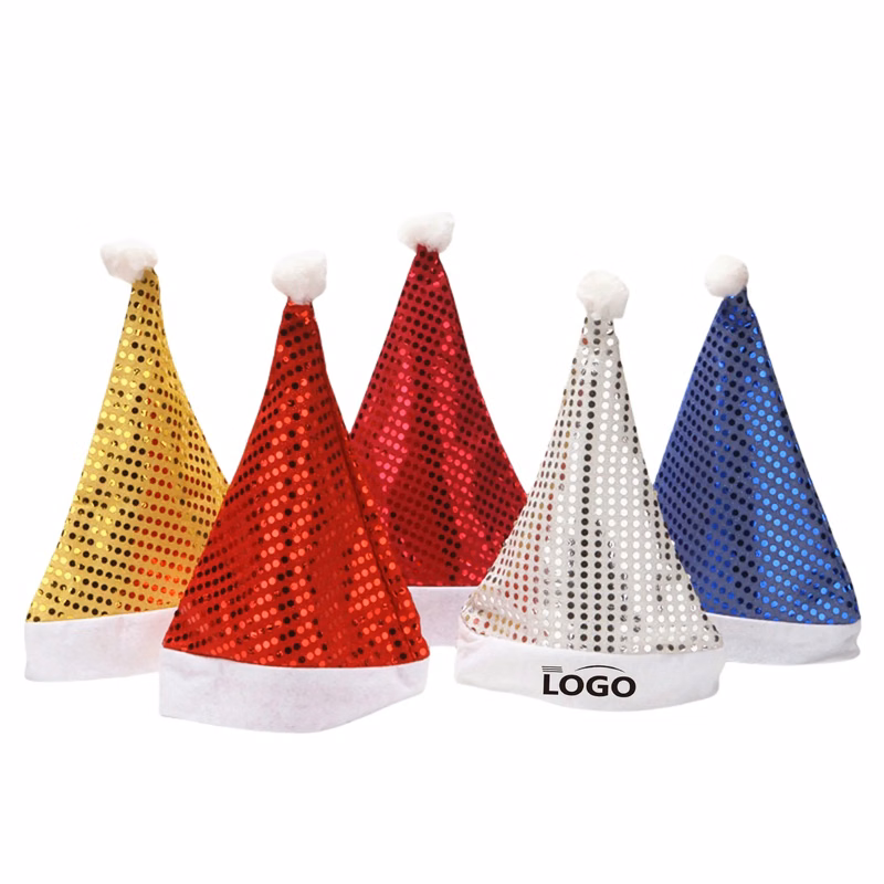 Sequined Christmas Santa Hat