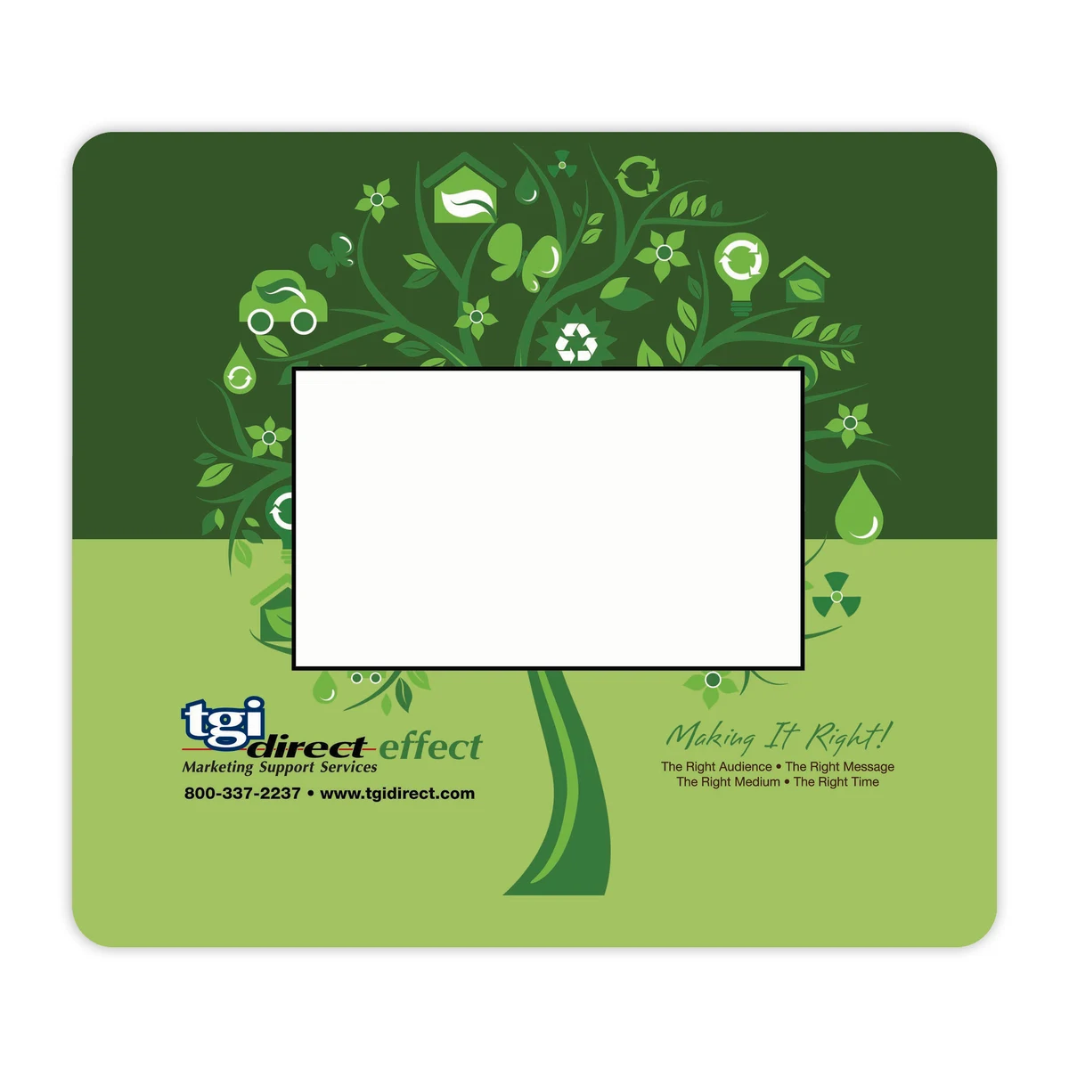 Insert Window Mouse Pad Premium-Duty Backing (7 1/2"x8 1/2"x1/8") 1