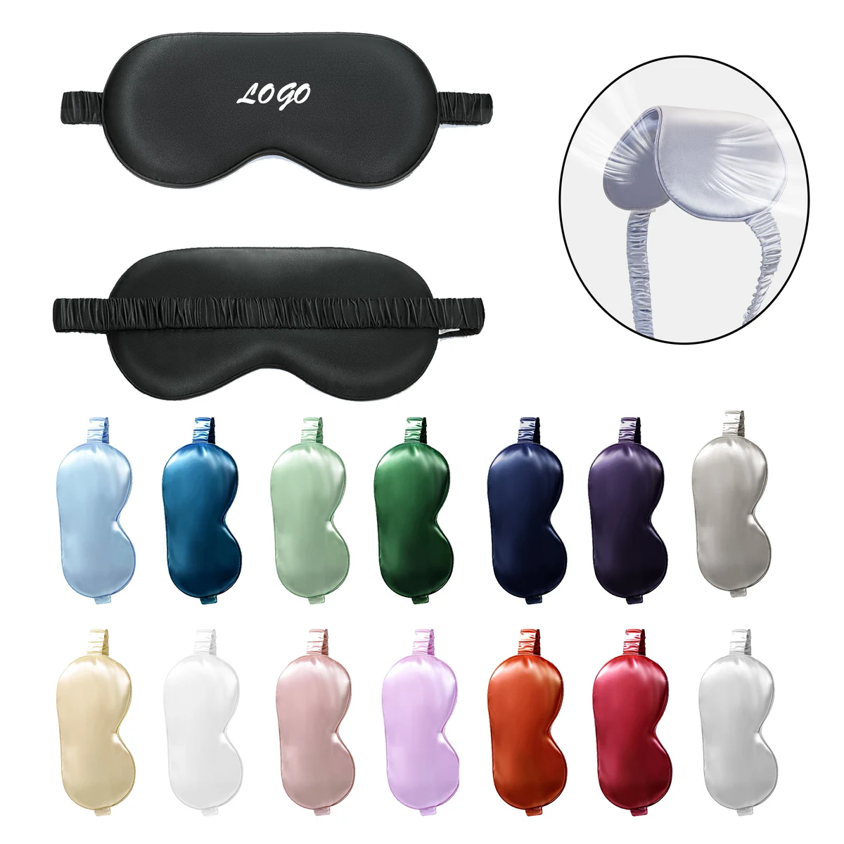 Soft Satin Sleep Eye Mask 1
