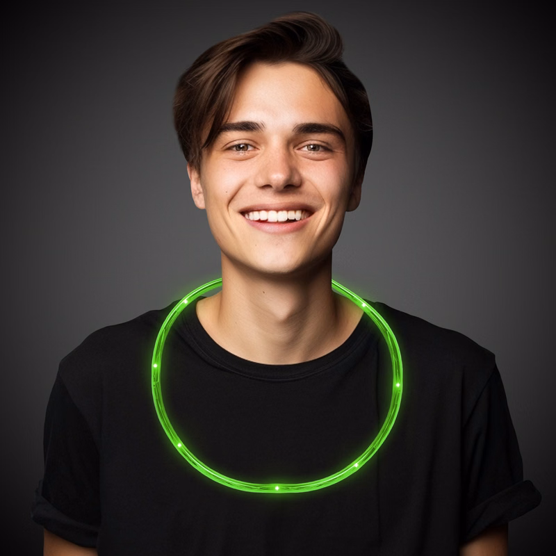 Green Neon LED Necklaces