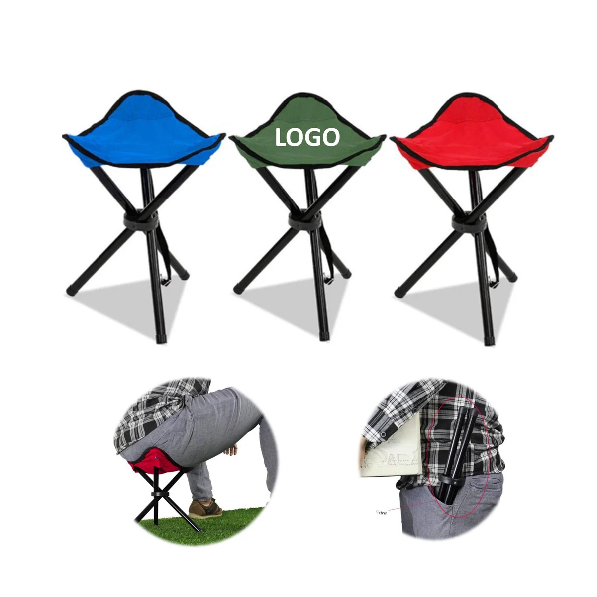 Portable Folding Mini Triangle Stool 1