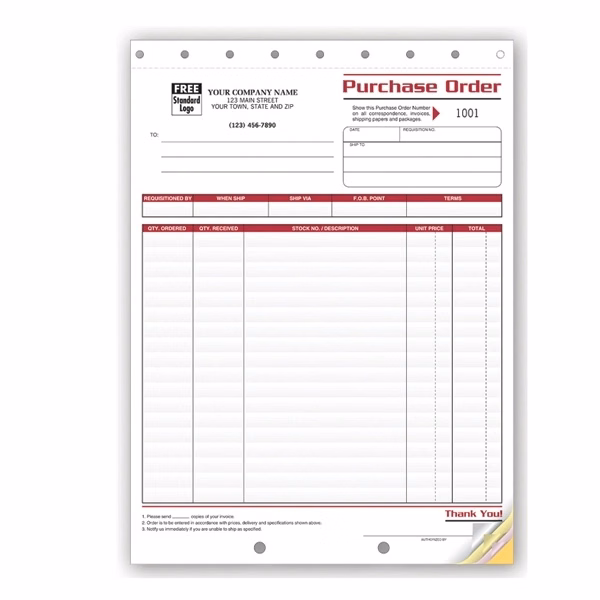 Purchase Orders, Large