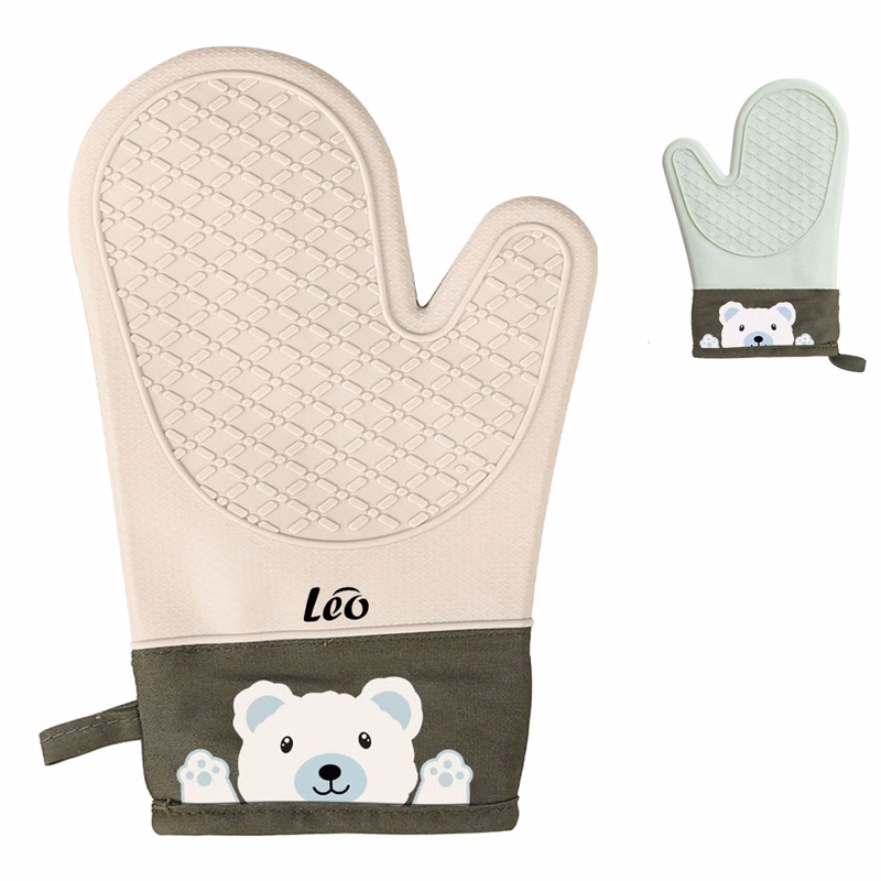Heat-Resistant Non-Slip Silicone Oven Gloves – Thickened
