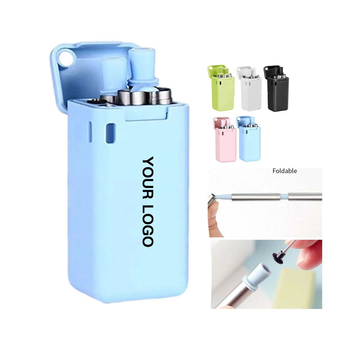 Compact Stainless Steel Straw Kit with Carry Case 1