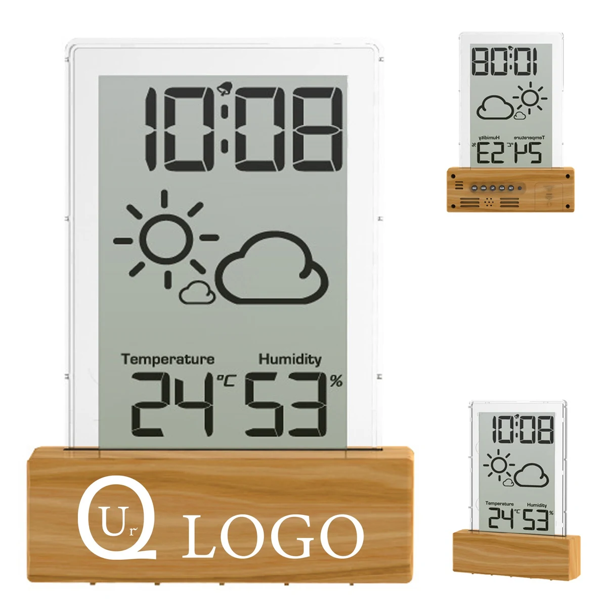 Digital Temperature And Humidity Alarm Clock 1
