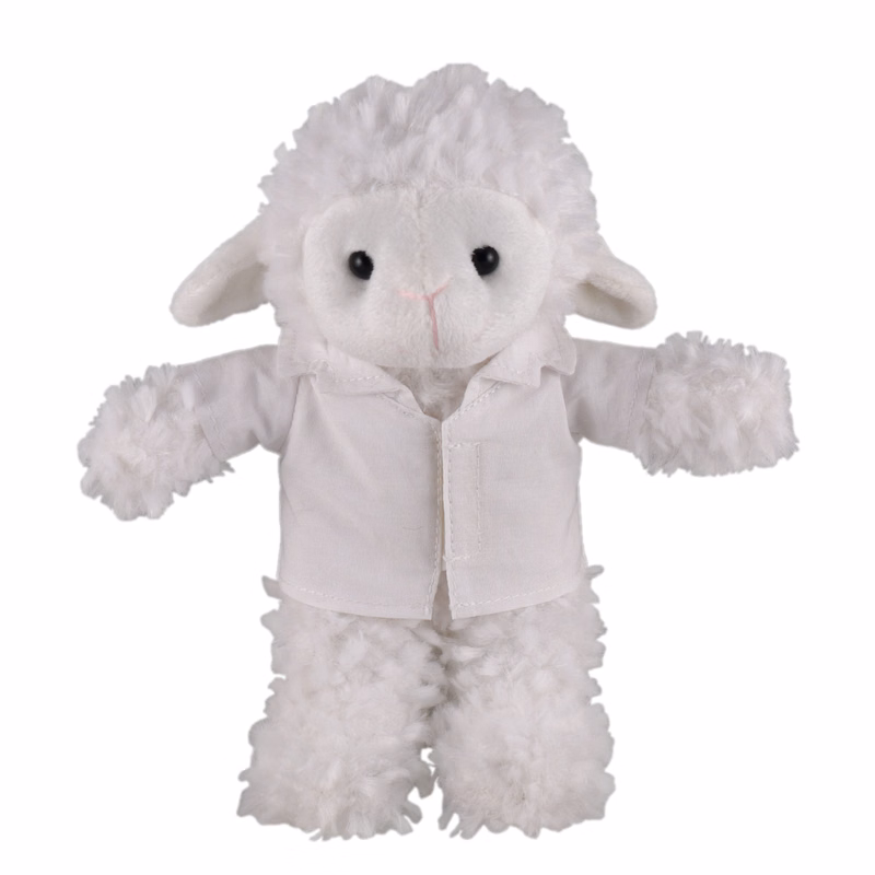 Soft Plush Stuffed Sheep in doctor's jacket.