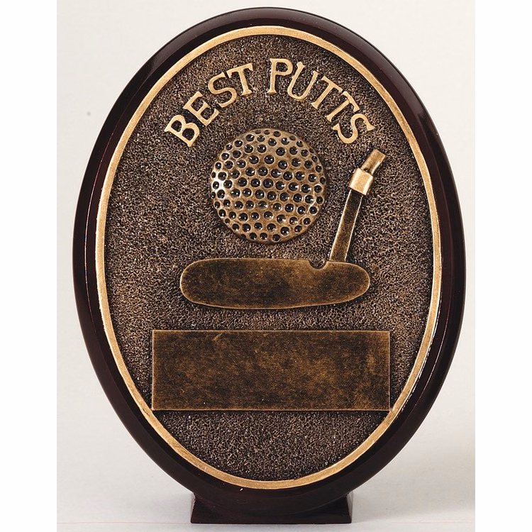 Best Putts - Resin Plate Golf Award