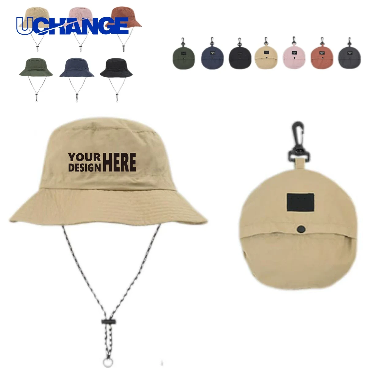 Fisherman Hat with Drawstring 1