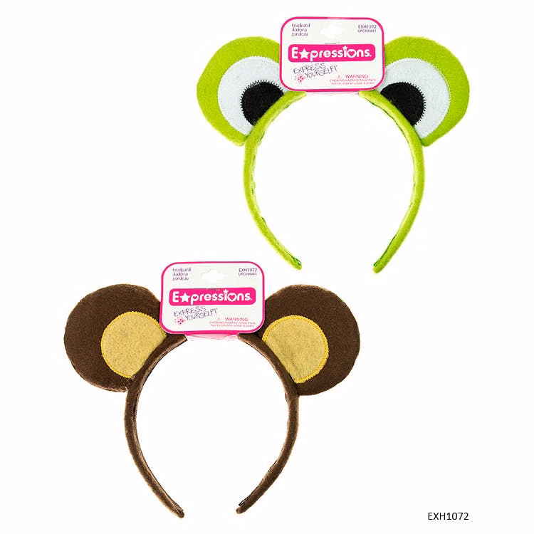 Animal Ear Headbands - Frog & Bear