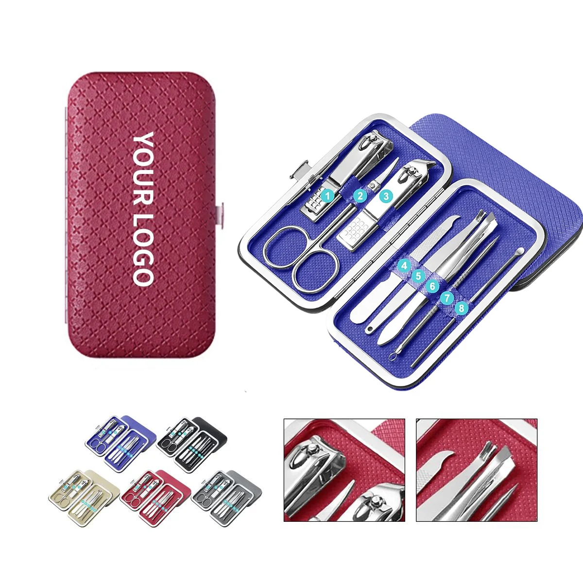 Ergonomic Nail Clipper Duo in Portable Case 1