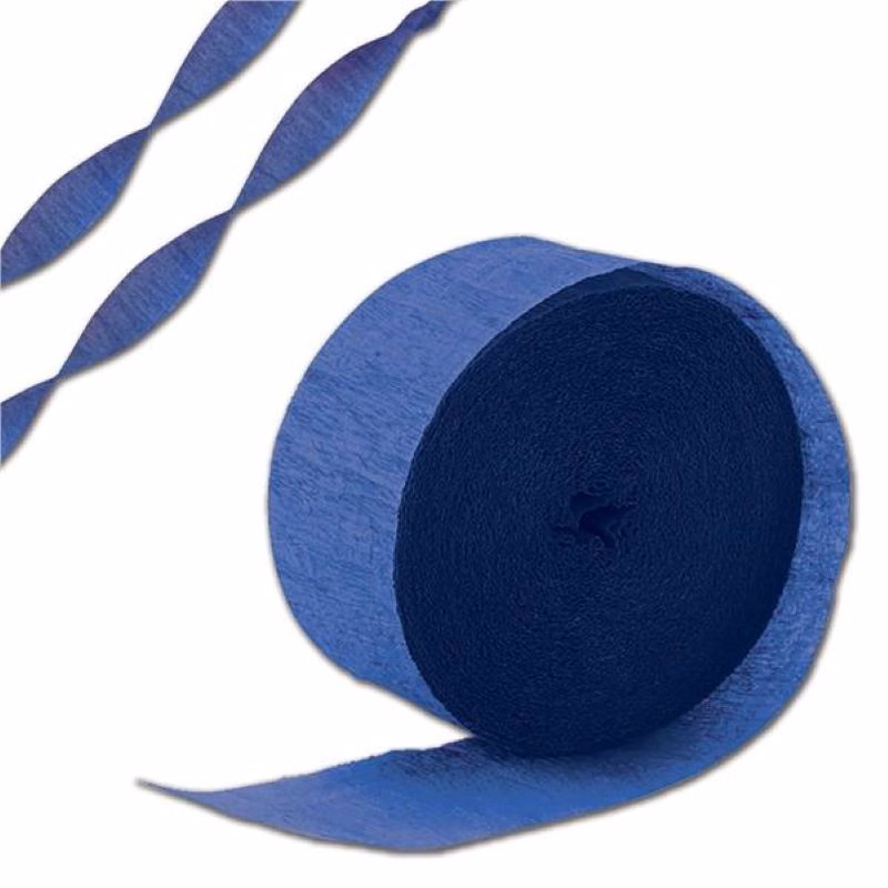81' Roll Blue Crepe Paper Streamer