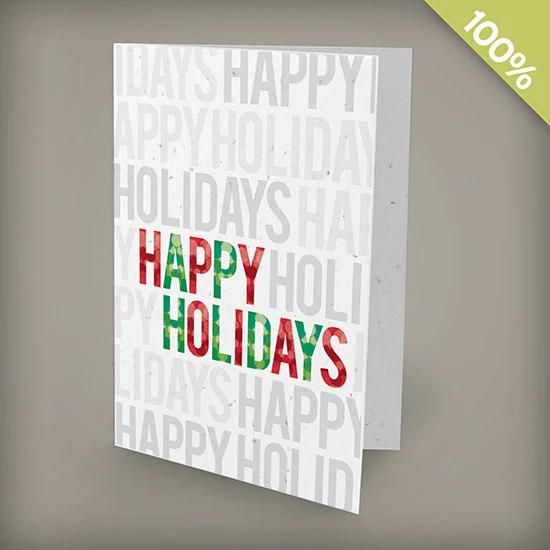 Happy Holidays Plantable Christmas Cards 1