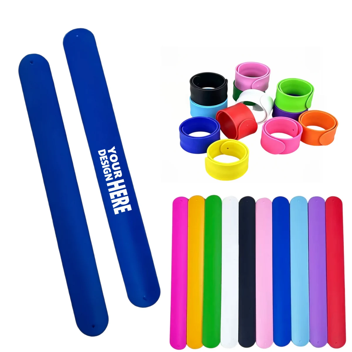 MOQ 50 Customizable Silicone Snap Bracelet 1