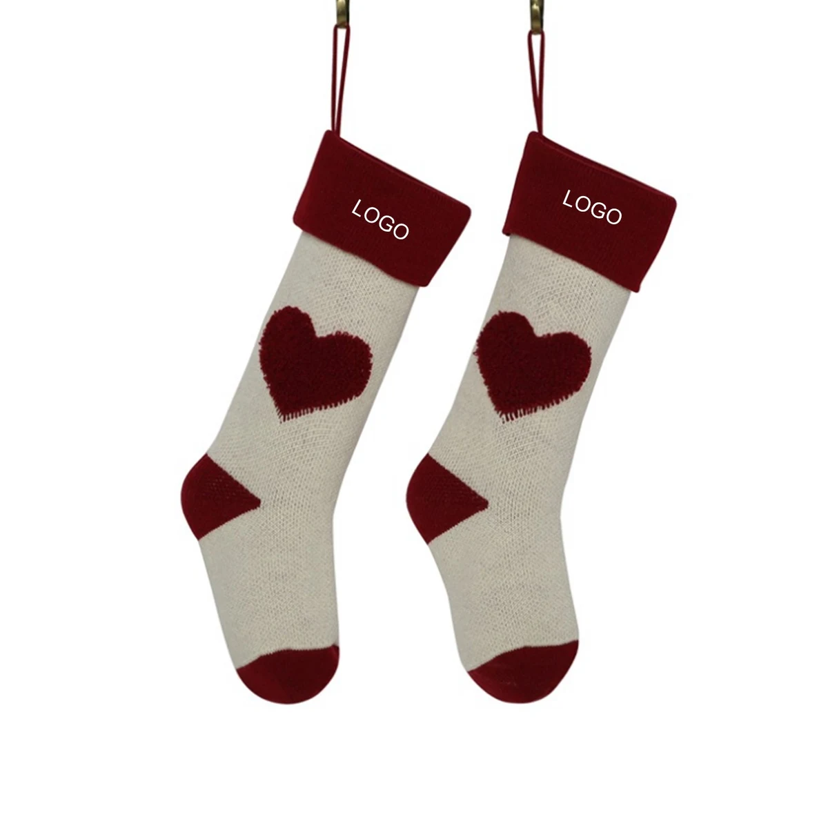 Knitted Christmas stockings Decoration Socks 1