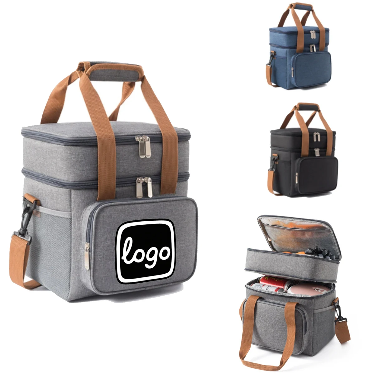 10L Double Layer Insulated Cooler Bag 1