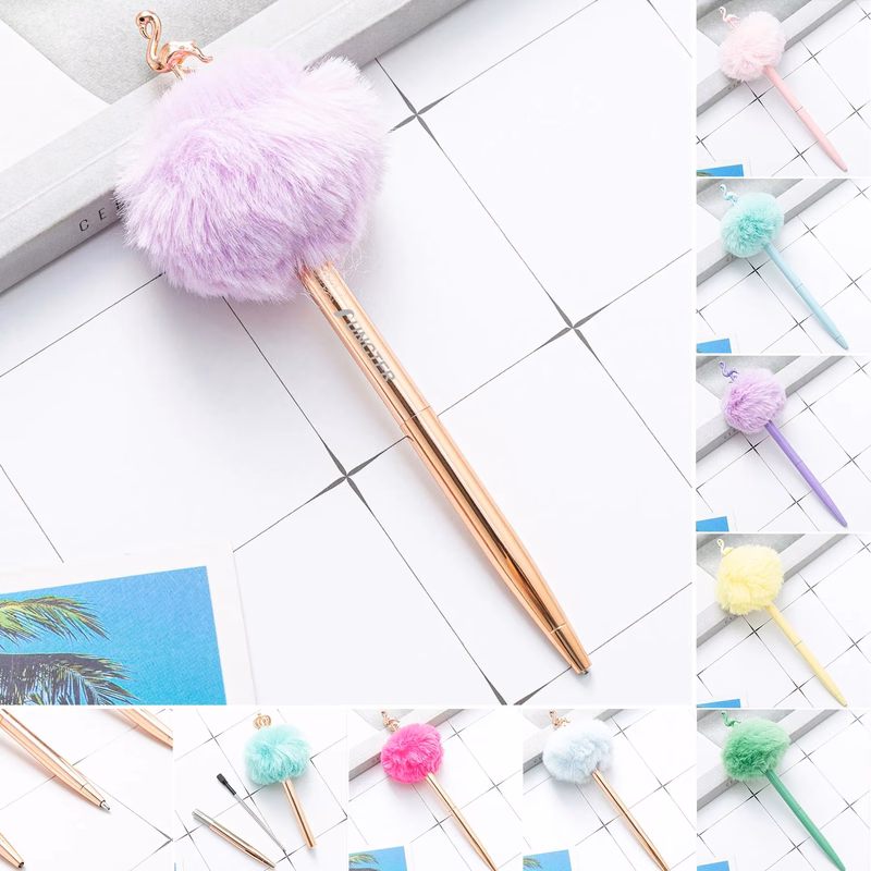 Flamingo Decor Metal Ballpoint Pen