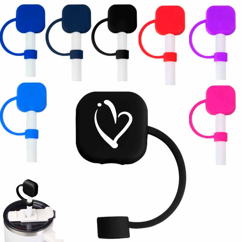 10MM Silicone Square Straw Toppers