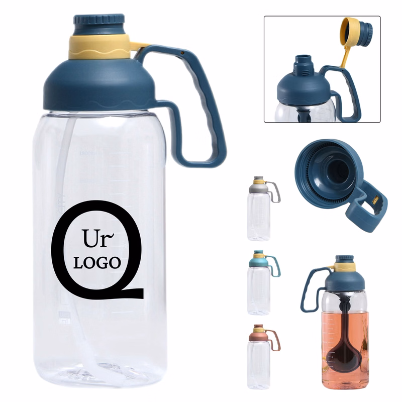 61.5 Oz Portable Sports Bottle W/Removable Straw