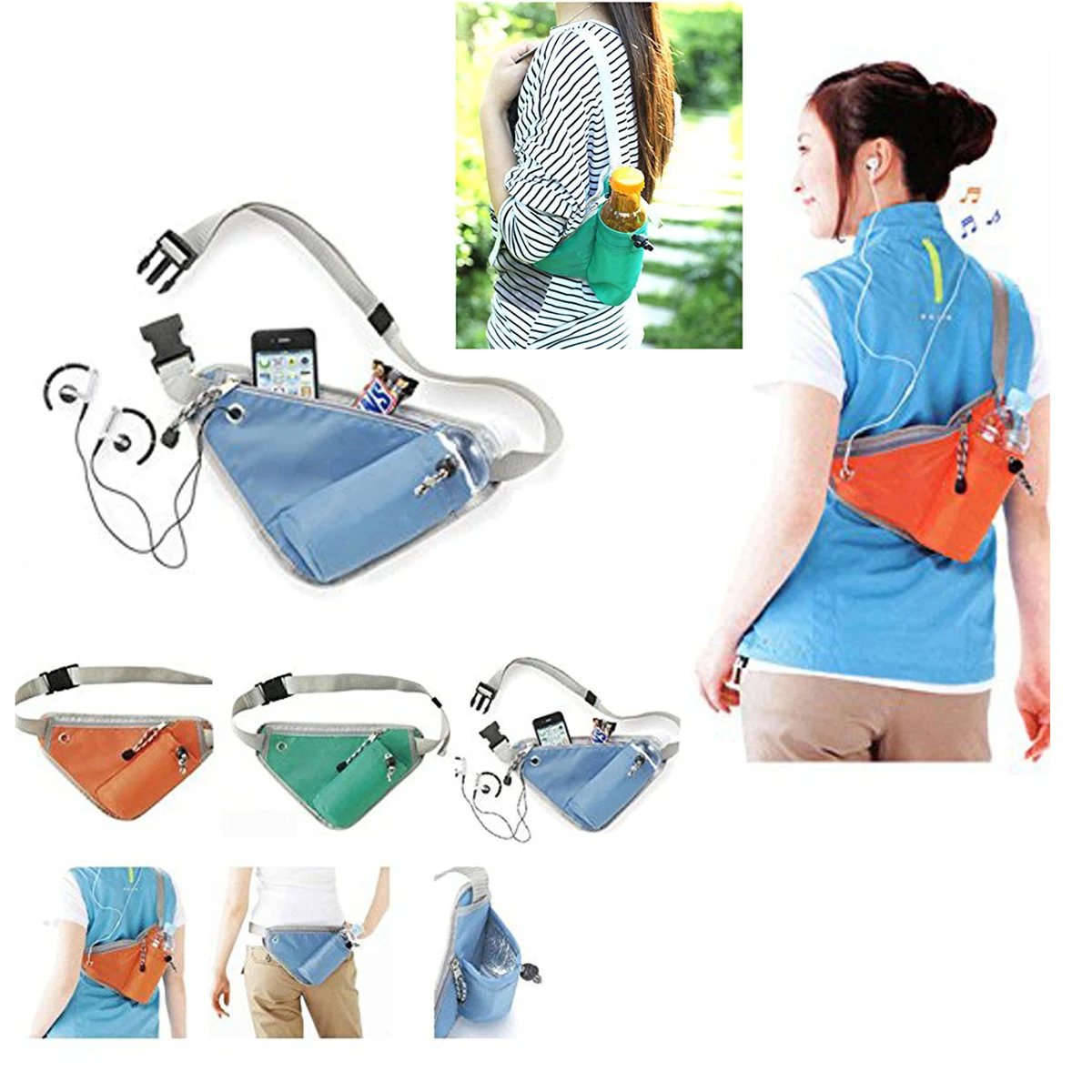 Adjustable Triangle Running Water Bag 1