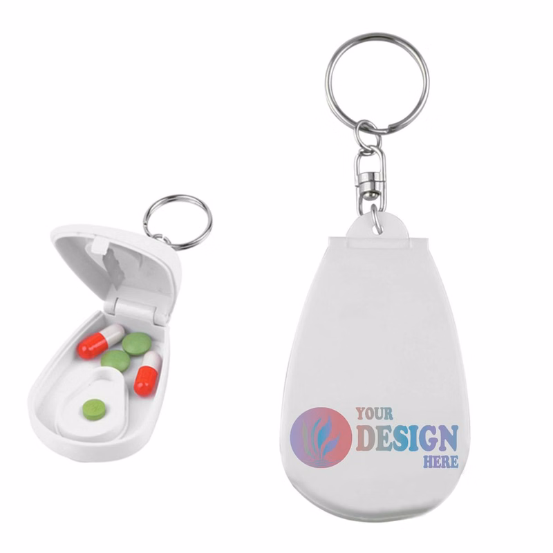 Portable Pill Case Keychain