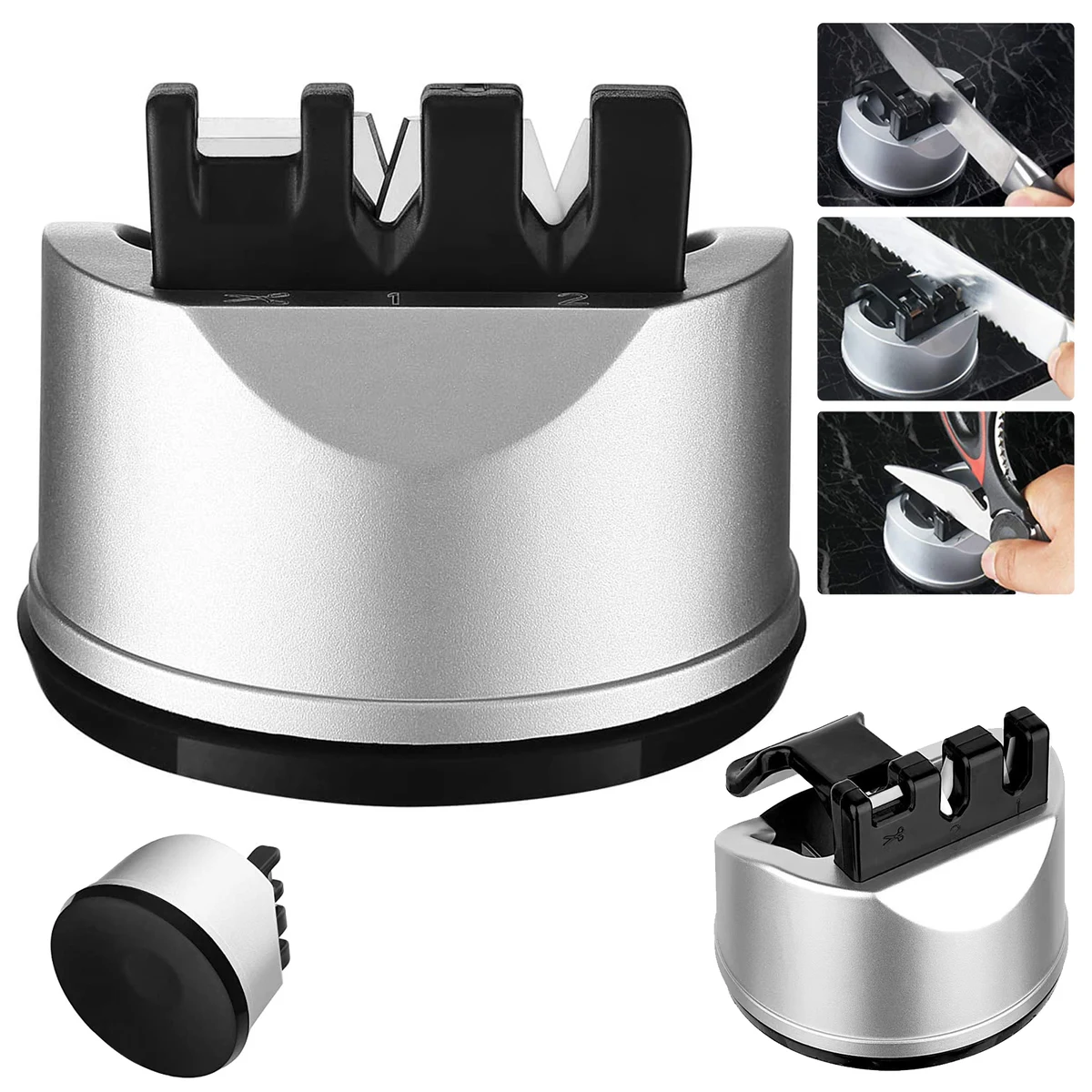 Pocket Kitchen Chef Knife Scissors Sharpener 1