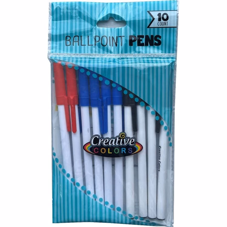 Stick Pens - 3 Colors 10 Count