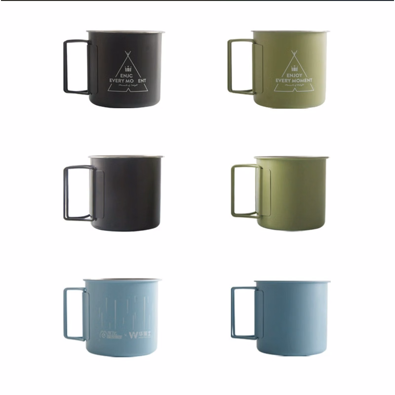 11 Oz Portable Stainless Steel Camping Folding Mug