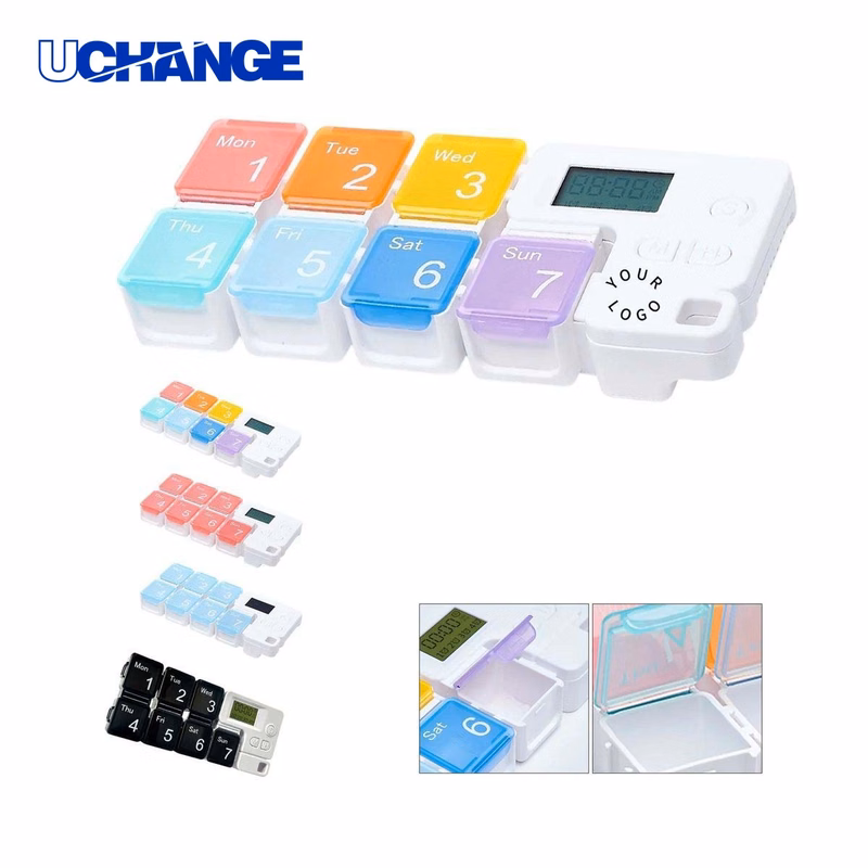 Pill Organizer with Multiple Alarms