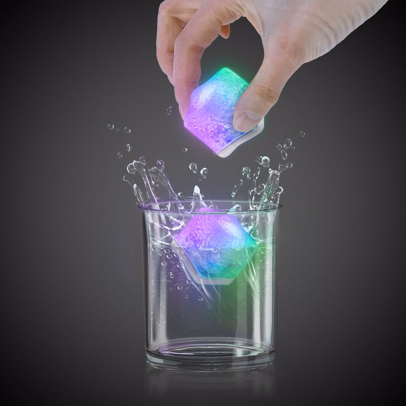 Rainbow Light Up Premium LitedIce Brand Ice Cube(Blank)