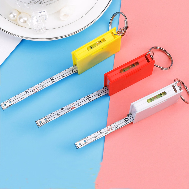 Square Measuring Tape Keychain