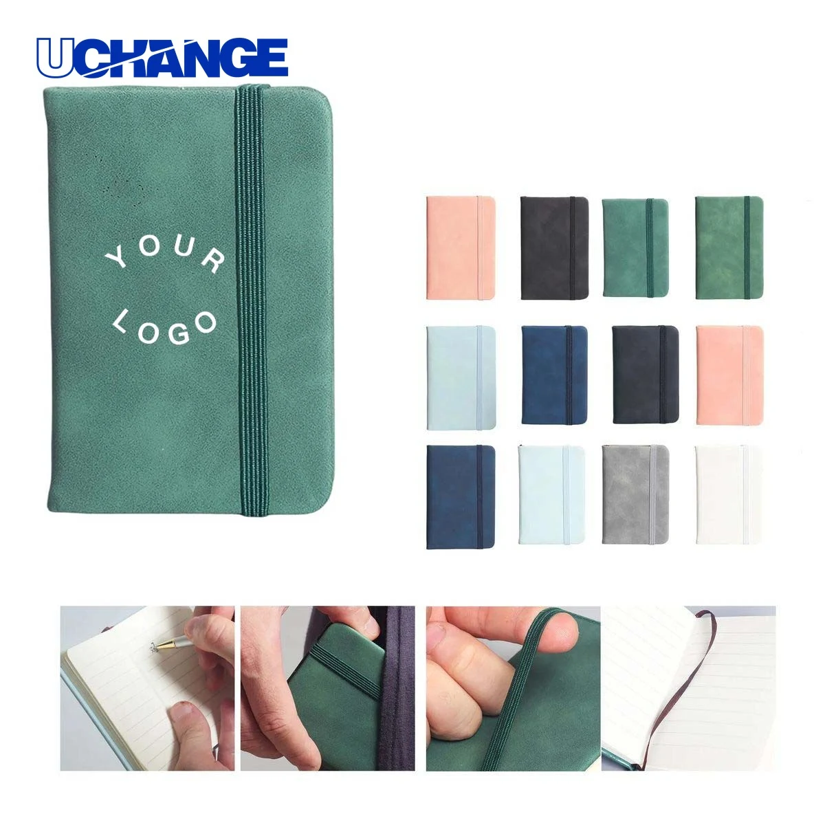 A7 Notebook with Elastic Band PU Cover 1
