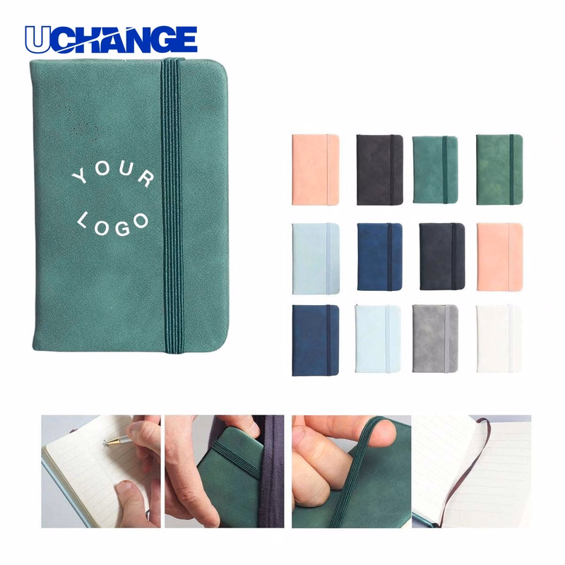 A7 Notebook with Elastic Band PU Cover