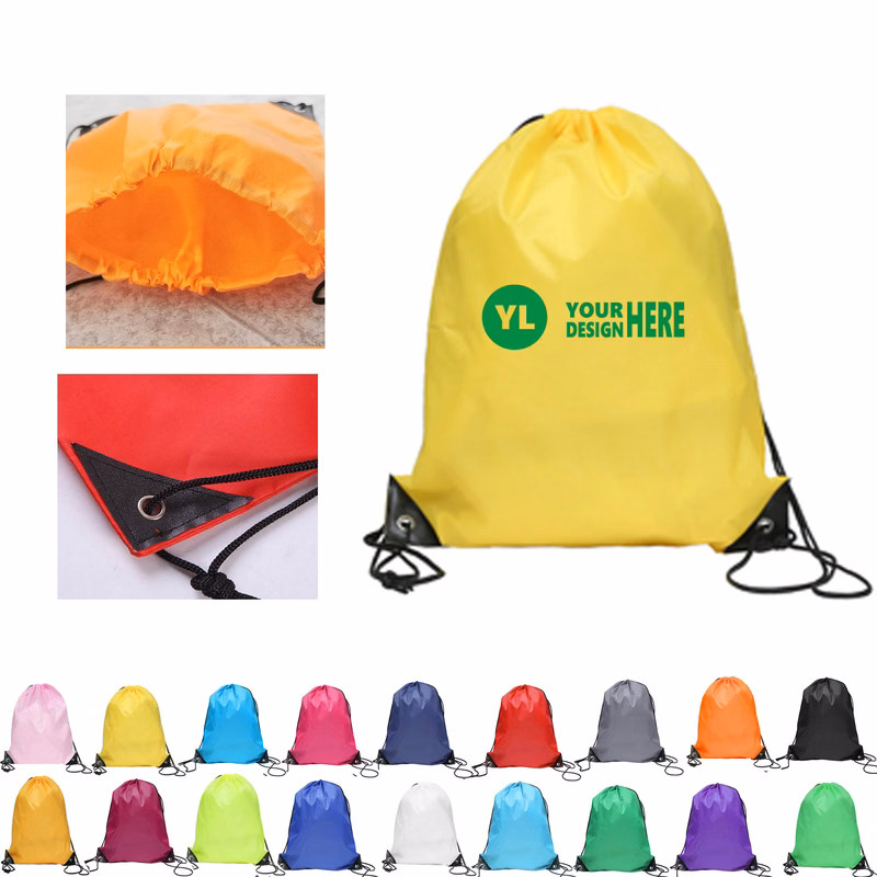 MOQ20 Drawstring Backbag Multiple Color Options