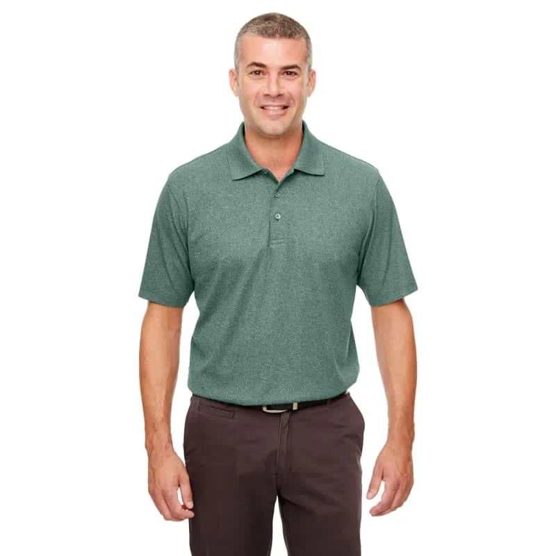 UltraClub Men's Heathered Piqué Polo 1