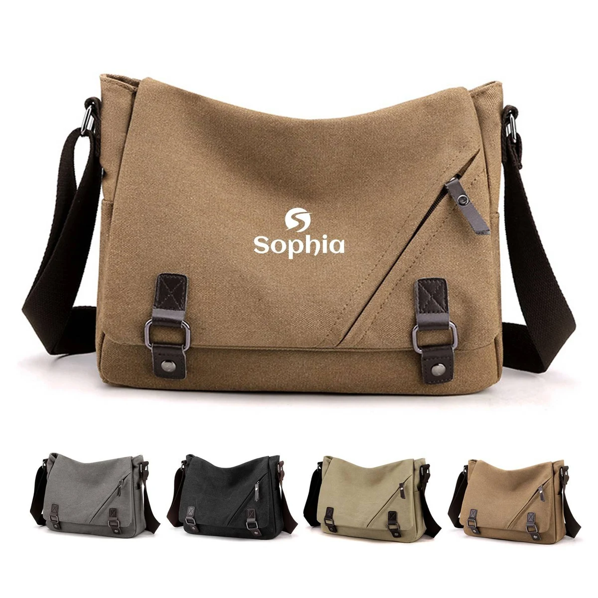 Canvas Shoulder Computer Messenger Bag 1