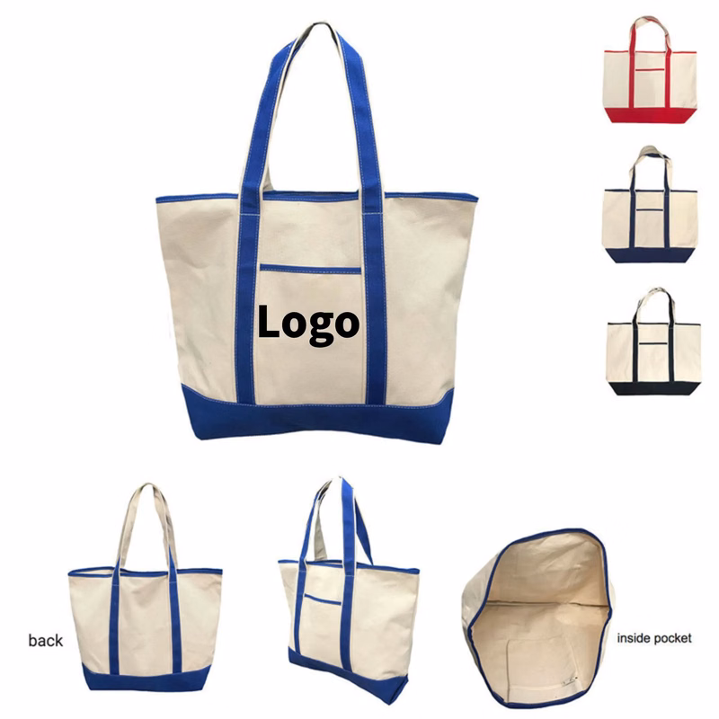 Canvas 10oz Tote Bag Spacious with Pocket for Grocery