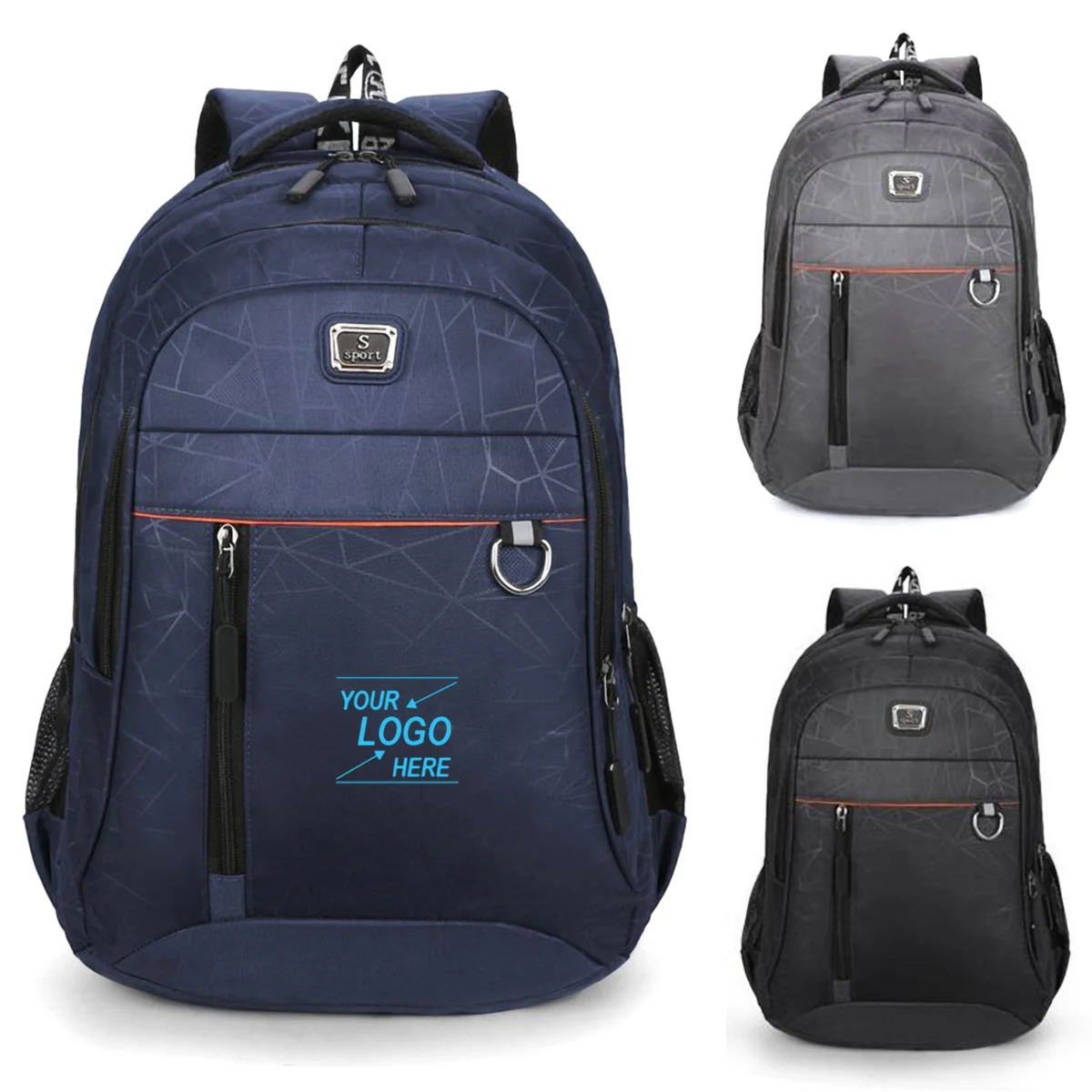 Large Oxford Travel Backpack with Laptop Compartment for Adults 1