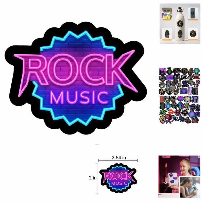 Trendy Neon Style Graffiti Sticker