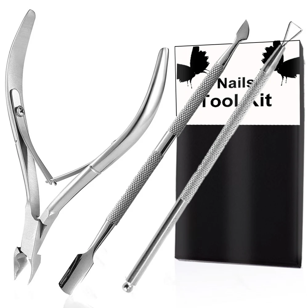 Cuticle Trimmer with Cuticle Pusher and Cutter 1