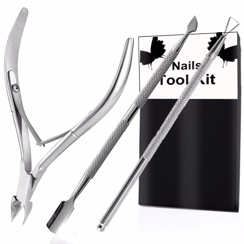 Cuticle Trimmer with Cuticle Pusher and Cutter